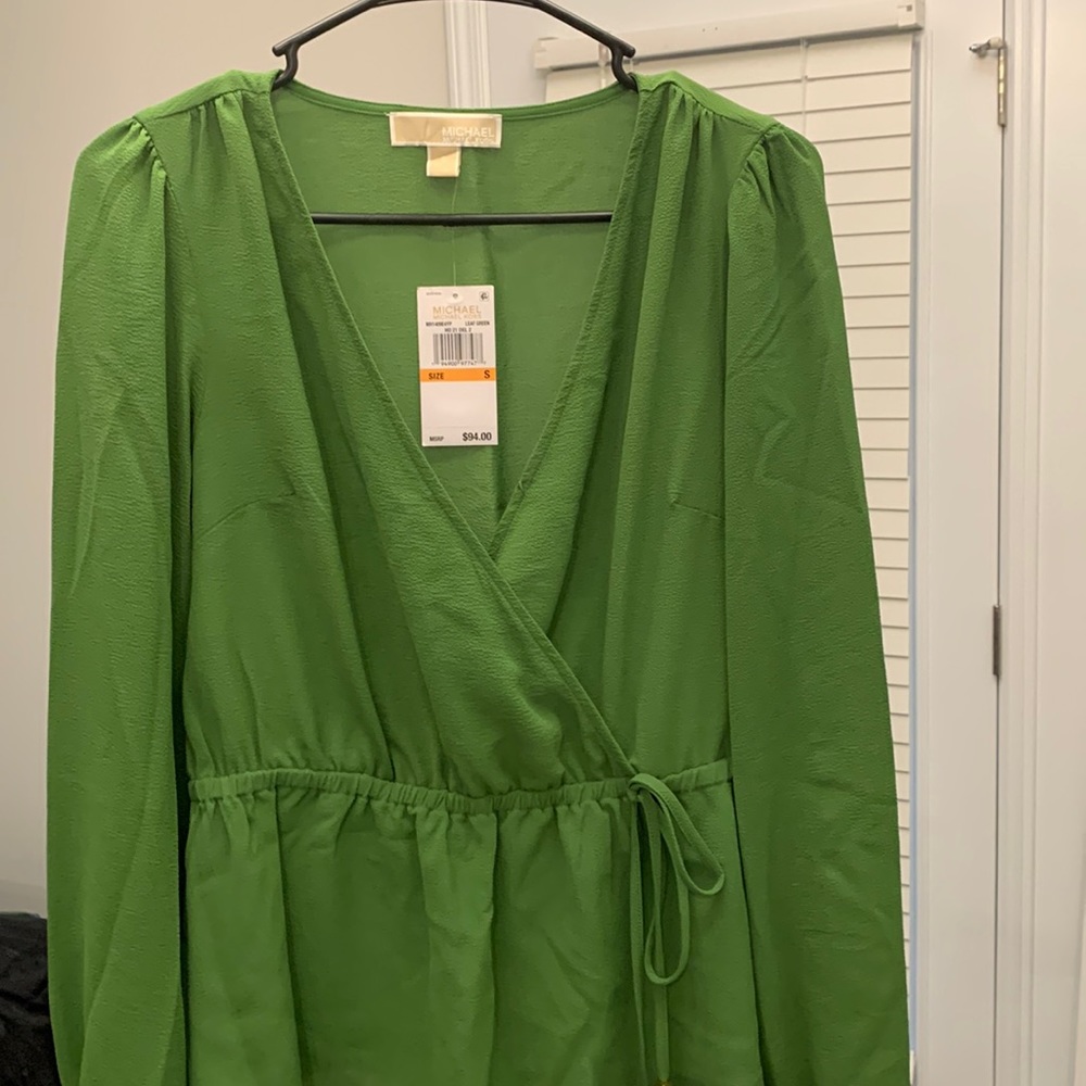 Women's Blouse- Brand new - Green - business casual - Michael Kors